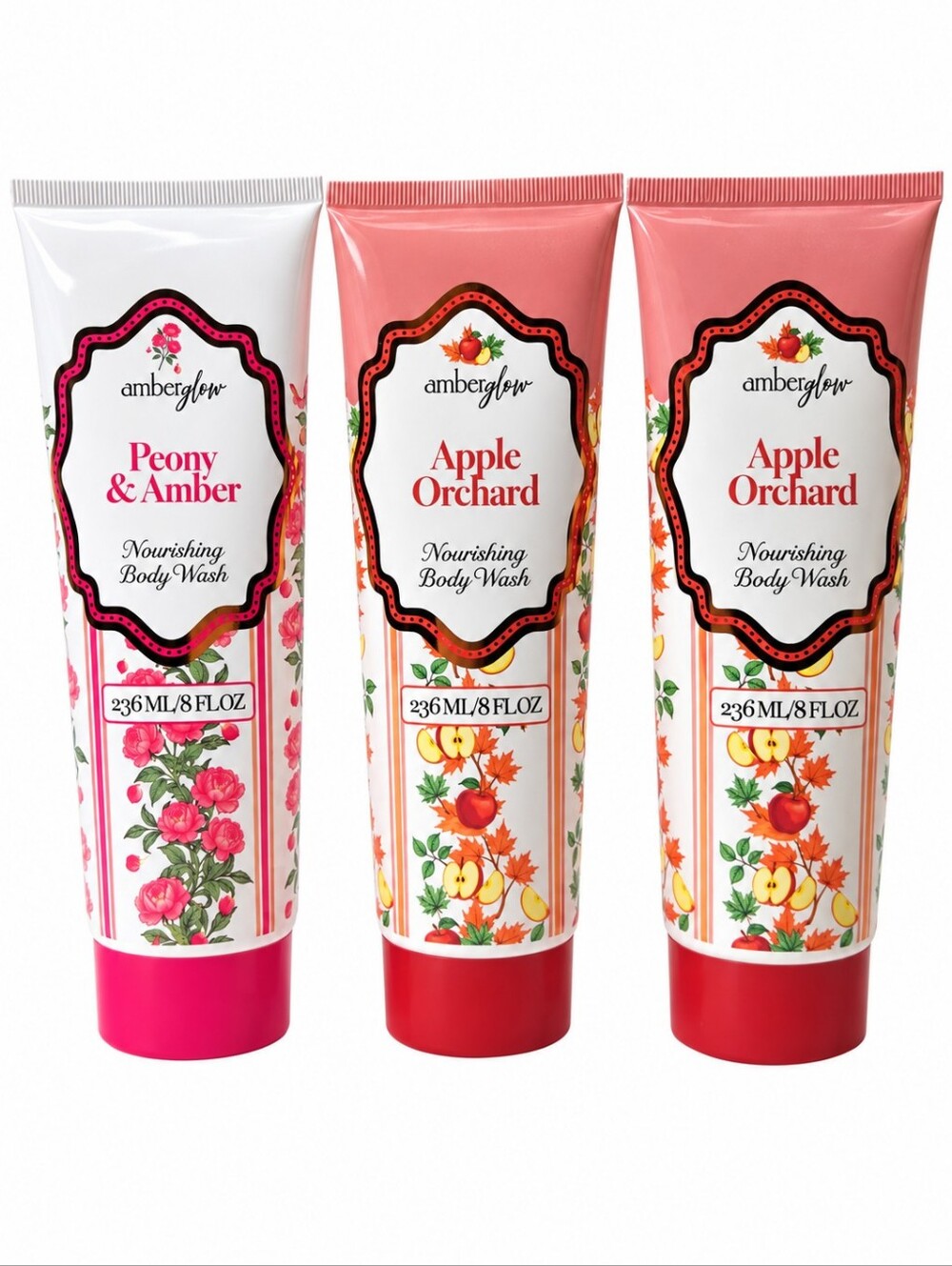 Amber Hliw Nourishing Body Wash Set - 3Pieces